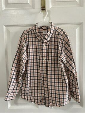 Gymboree Boys Plaid Button-Down Shirt EUC Size 5-6